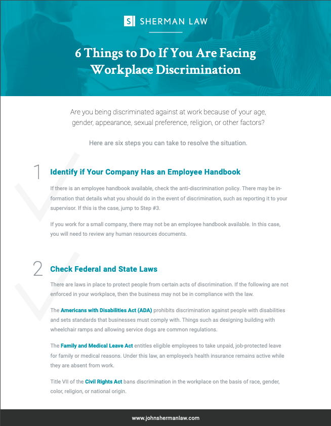 [Checklist] 6 Things to Do If You Are Facing Workplace Discrimination